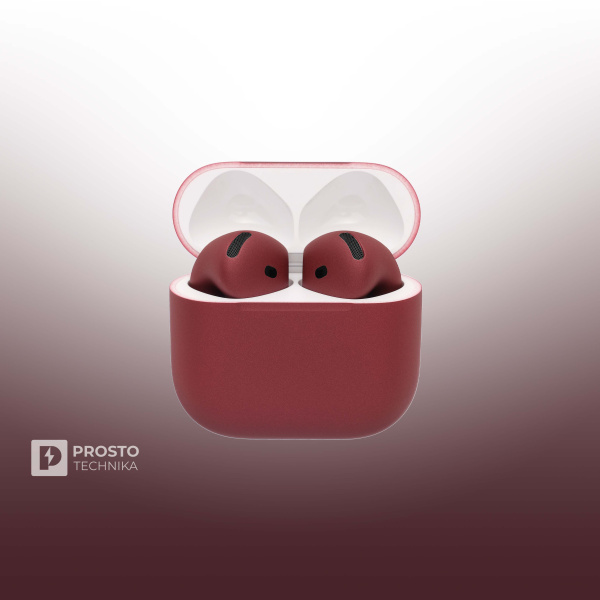 Apple Беспроводные наушники Apple AirPods 4 / Бордо